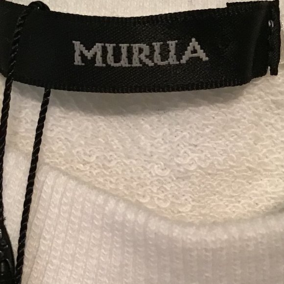 Murua White Sleeveless Top with Lace Ties at Sides NWT - Picture 8 of 10